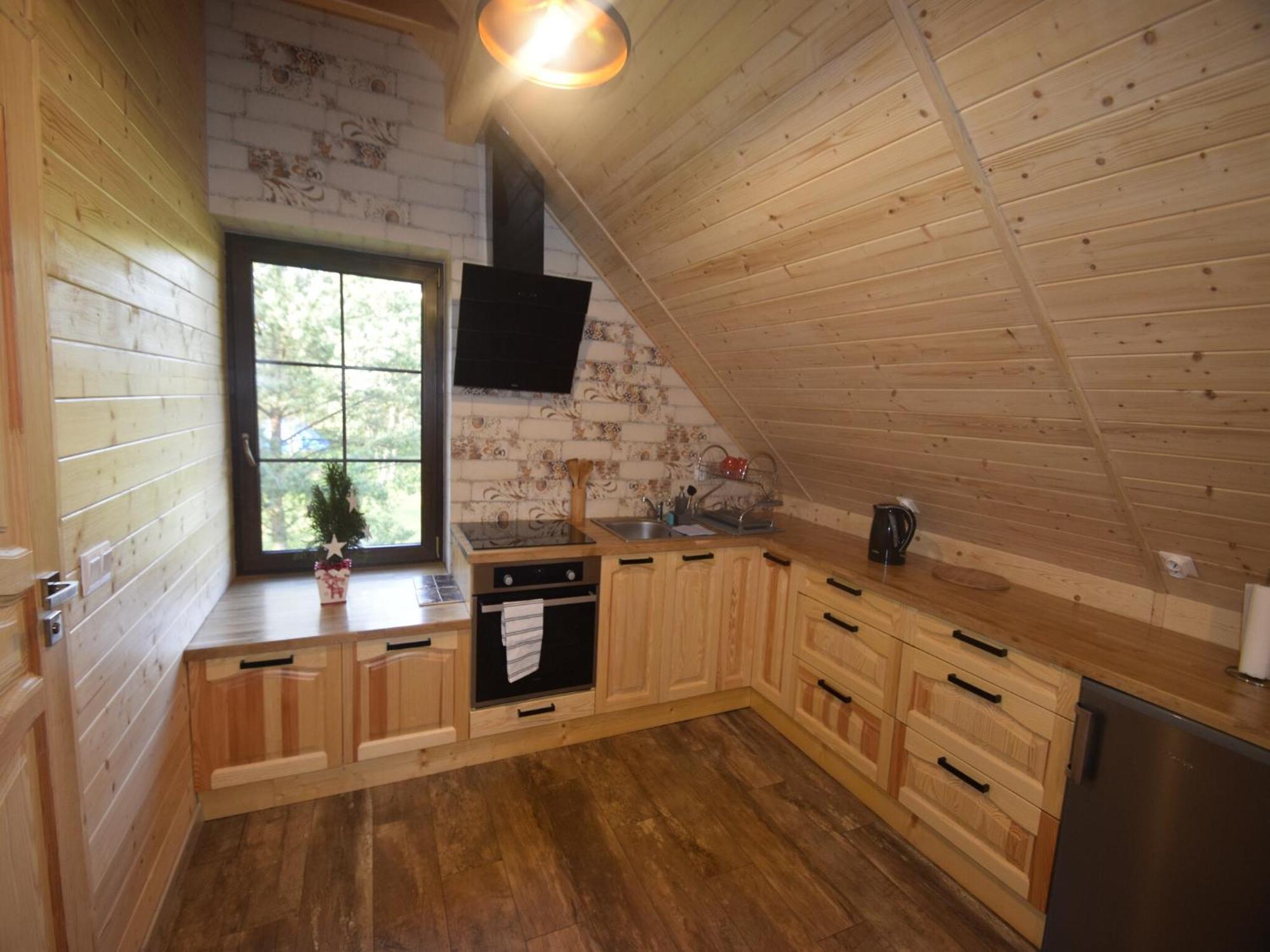 Wooden Holiday Home in Skrzynia with Terrace Osiek  Zewnętrze zdjęcie